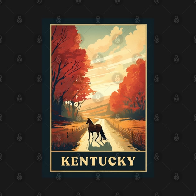 Kentucky by Retro Travel Design