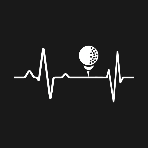 Golf Heartbeat by Foxxy Merch