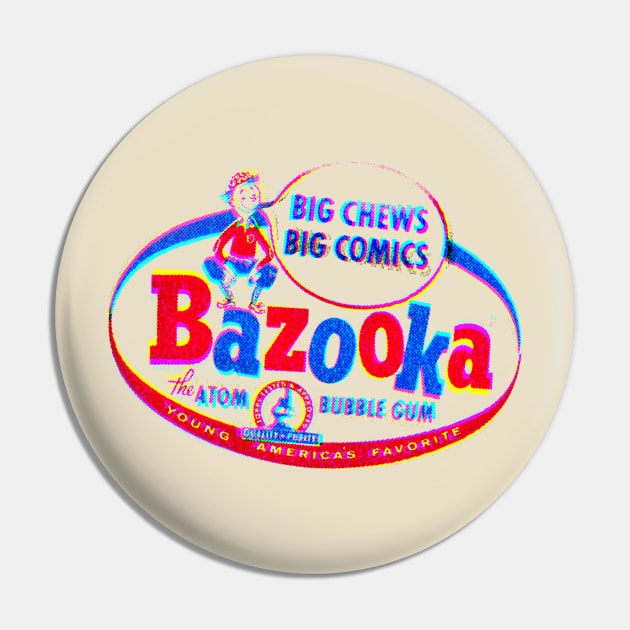 Bazooka Joe bubblegum Pin by HAPPY TRIP PRESS