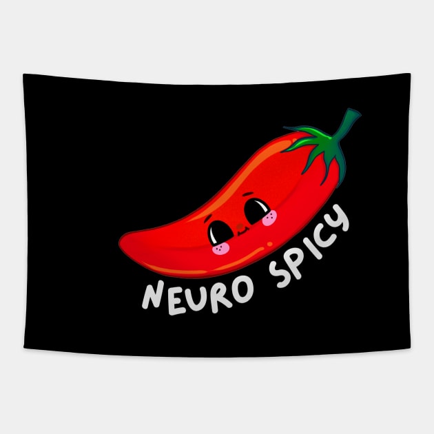 Neurospicy chilli Tapestry by applebubble