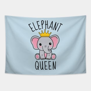 Elephant Queen Cute Tapestry