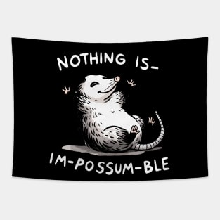 Impossumble Impossible Happy Possum Tapestry