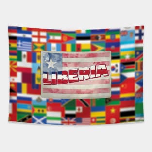 Liberia Vintage style retro souvenir Tapestry