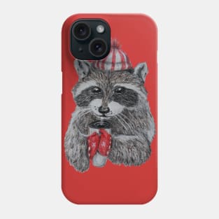 Raccoon's Cozy Winter Phone Case