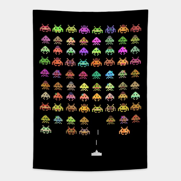 Fashionable Invaders Tapestry by Terry Fan