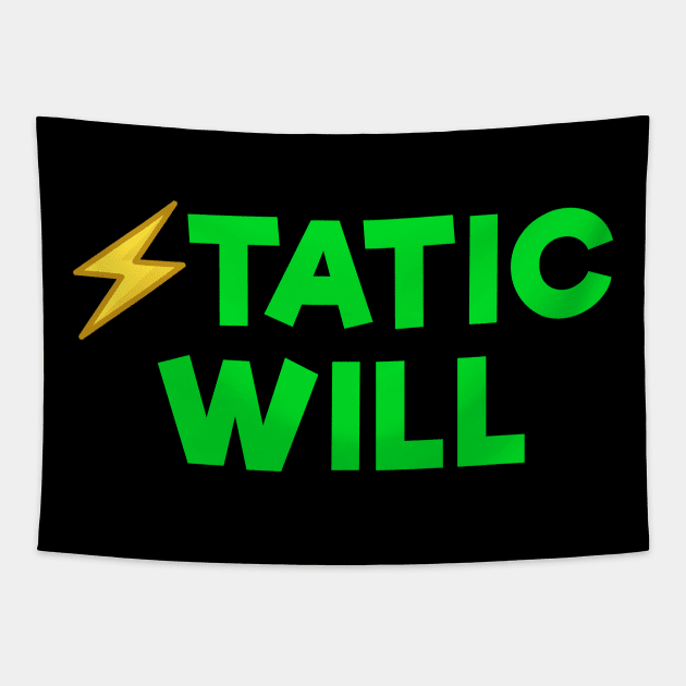 Static will Green Tapestry by Dolta