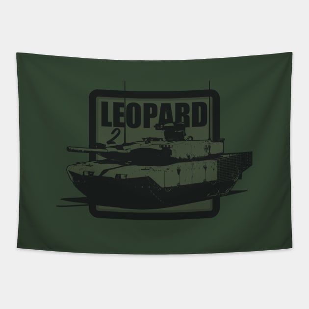 Leopard 2 Tank Tapestry by TCP