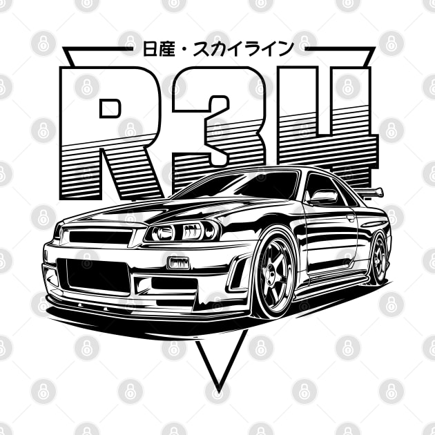 Skyline GTR R34 by idrdesign