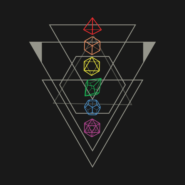 Disover D&D Rainbow Dice - Dnd - T-Shirt