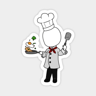 creepypasta chef slenderman chibi Magnet