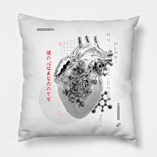 Heart theme T-Shirt, japanese modern design, digital heart Shirt, Unique anatomy design T-Shirt, T-Shirt Gift, anatomy Lover Shirt Pillow