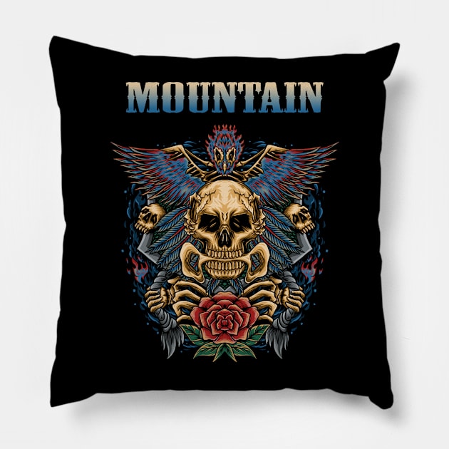 MOUNTAIN BAND Pillow by kuzza.co