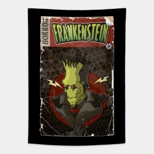 Frankenstein Comci Book Cover Tapestry