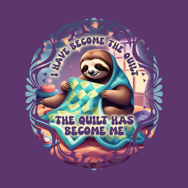 Funny sloth quilter quilting obsession sewing seamstress by BigMRanch