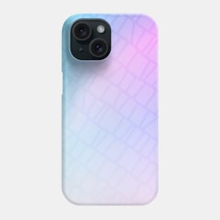 Geometric soft pastel pink purple and blue pattern Phone Case