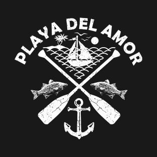 Playa Del Amor Beach, Mexico, Boat Paddle T-Shirt