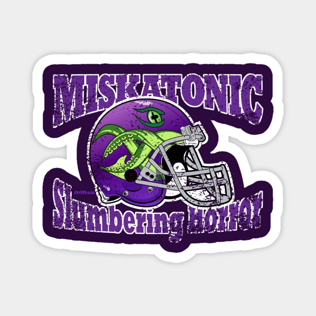 Miskatonic University Football Magnet by DiMaio