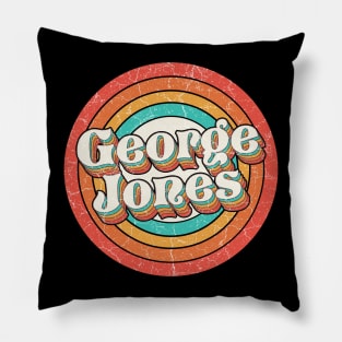 George Proud Name - Vintage Grunge Style Pillow