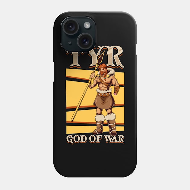 Viking god of war Tyr Phone Case by Modern Medieval Design