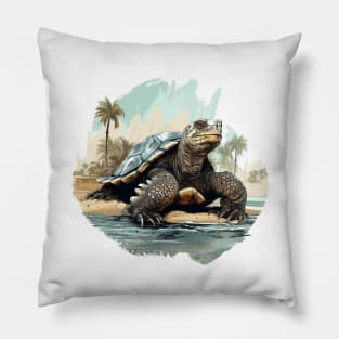 Alligator Snapping Turtle Pillow