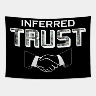 Inferred Trust Series White Logo Design Tapestry