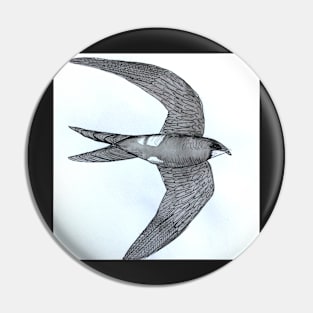 Swallow in ink Pin