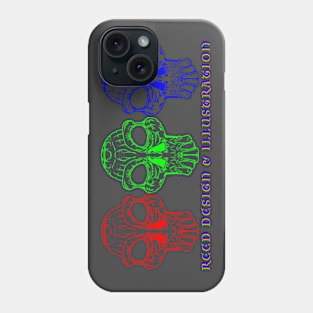 3 SKULL RD&I Phone Case