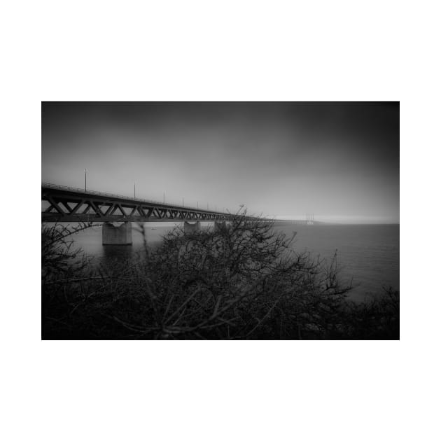 In the beautiful evening light lies the Öresund Bridge, which connects Sweden and Denmark by connyM-Sweden