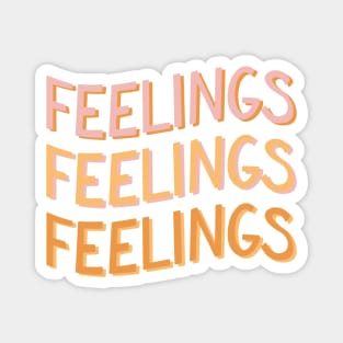 Feelings Hand Lettering Magnet