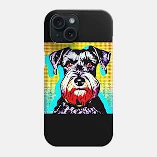 Schnauzer Pop Art Phone Case