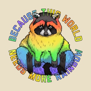 More Rainbow Raccoon T-Shirt