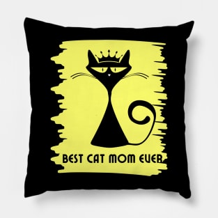 Best cat mom ever Pillow