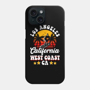 Los Angeles California West Coast T Shirt For Women Men T-Shirt Phone Case