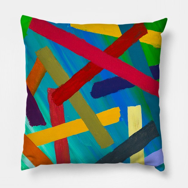 Playing with Color Pillow by tomprice