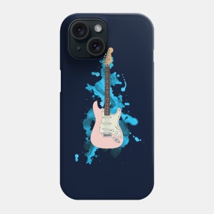 S-Style Electric Guitar Pink Color Phone Case