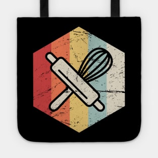 Retro Vintage Baking Supplies Icon Tote