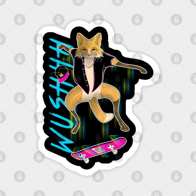 fox the skater Magnet by dwalikur