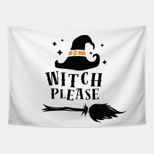 Witch Please! Halloween Art Tapestry