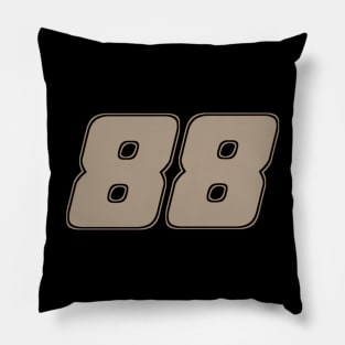 88 brown racing Pillow