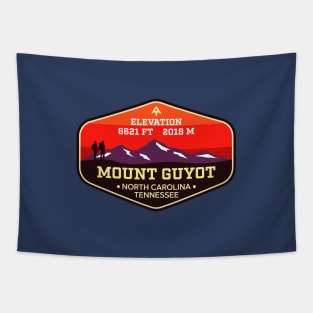 Mount Guyot -  North Carolina / Tennessee - Appalachian Trail Mountain Climbing Badge Tapestry