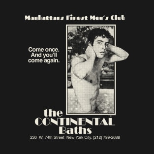 Vintage Retro Continental Baths T-Shirt