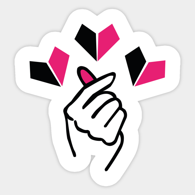 Korean heart symbol from Kpop culture - Kpop Merch - Sticker | TeePublic UK Korean heart symbol from Kpop culture - Kpop Merch - Sticker | TeePublic UK