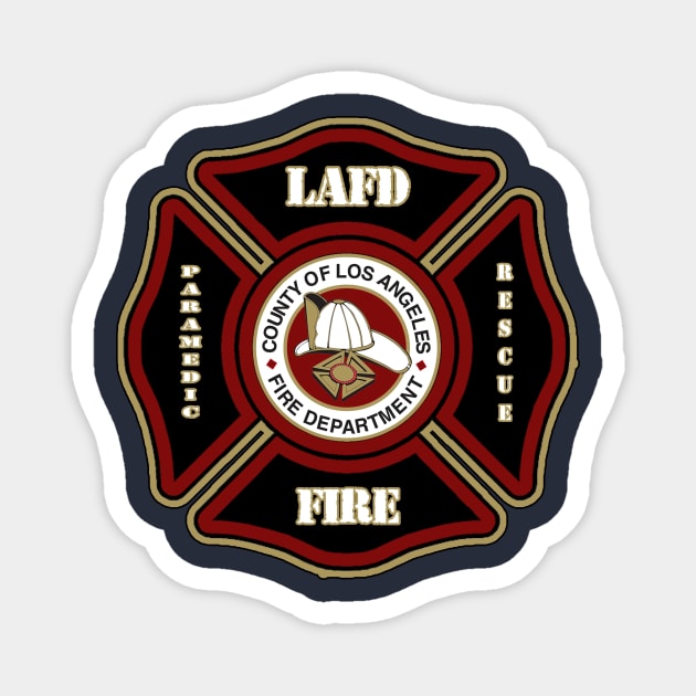 LAFD Magnet by ZombeeMunkee