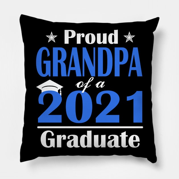 Proud Grandpa of a Class of 2021 Graduate Senior 2021 Pillow by Trendy_Designs