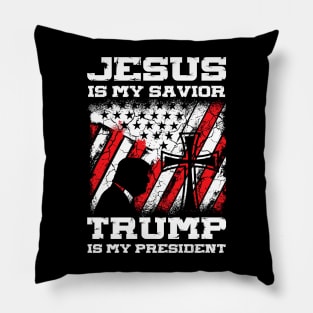 Jesus Is My Savior Trump Is My President Pillow