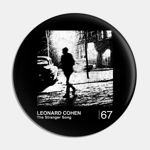 Leonard Cohen / Minimalist Graphic Design Fan Artwork Pin by saudade