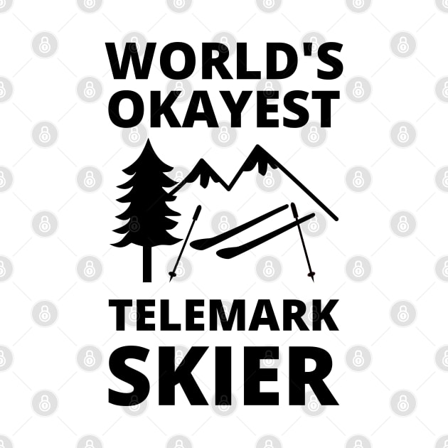 World's Okayest Telemark Skier - Skiing by Petalprints