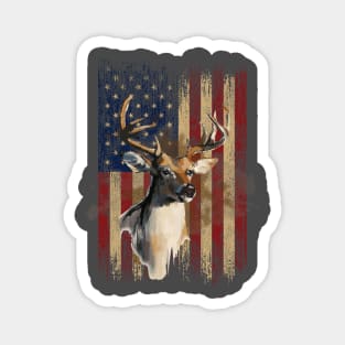 deer usa flag Magnet