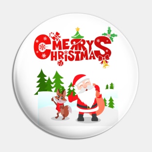 Santa Clause Merry Christmas Pin