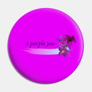 purple love Pin